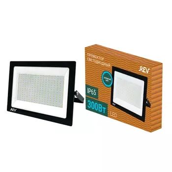 Прожектор светодиодный Rev ДО-300 6500К 300 Вт IP65 черный (32309 9)