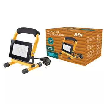 Прожектор светодиодный Rev ДО-30 6500К 30 Вт IP65 на подставке черный (32314 3)