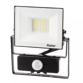 Прожектор светодиодный Ritter Profi 6500К 30 Вт IP65 с датчиком движения черный
