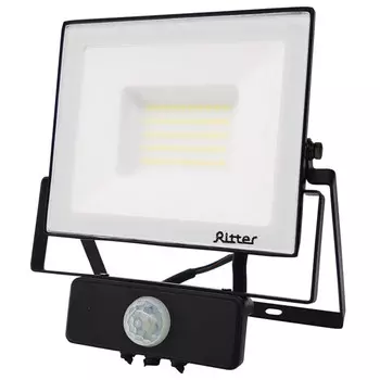 Прожектор светодиодный Ritter Profi 6500К 50 Вт IP65 с датчиком движения черный