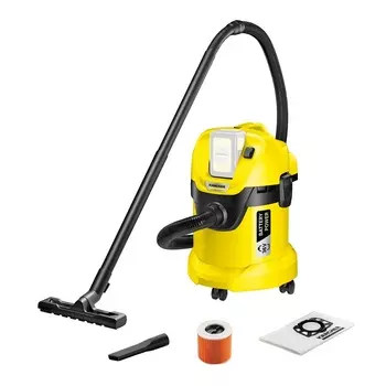 Строительный пылесос аккумуляторный Karcher WD 3 Battery 17 л 36В Li-Ion без АКБ и ЗУ (1.629-910.0)