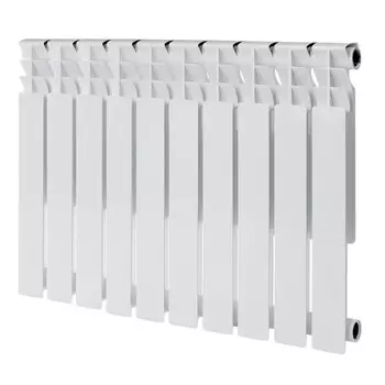 Радиатор биметаллический КМ 500 мм 10 секций 1" боковое подключение белый