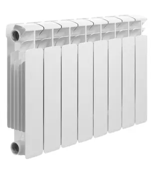 Радиатор биметаллический Rifar Base 350 мм 8 секций 1" боковое подключение белый