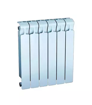 Радиатор биметаллический Rifar Monolit 500 мм 6 секций 3/4 боковое подключение белый