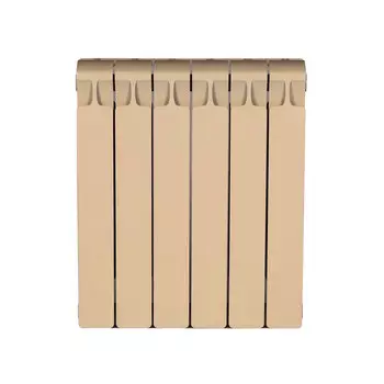 Радиатор биметаллический Rifar Моnolit 500 мм 6 секций 3/4 боковое подключение бежевый