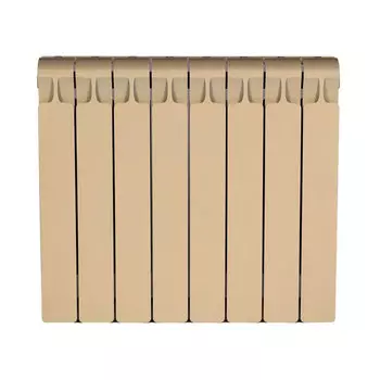 Радиатор биметаллический Rifar Моnolit 500 мм 8 секций 3/4 боковое подключение бежевый