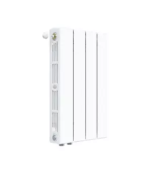 Радиатор биметаллический Rifar Supremo Ventil SVR 500 мм 4 секции 3/4 нижнее правое подключение белый