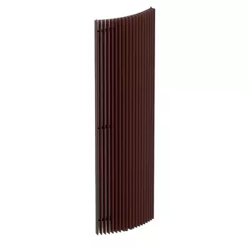 Радиатор стальной Jaga Iguana Arco 50 мм 1 секция 1/2 нижнее подключение 1800х410 мм коричневый