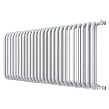 Радиатор стальной трубчатый КЗТО 540х1068 мм 3/4 26 секций боковое подключение белый