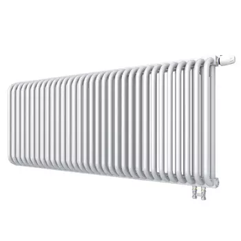 Радиатор стальной трубчатый КЗТО 540х1314 мм 1/2 32 секций нижнее правое подключение белый