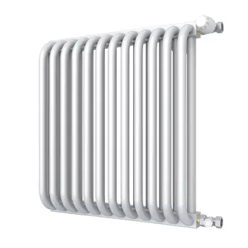 Радиатор стальной трубчатый КЗТО 540х494 мм 3/4 12 секций боковое подключение белый