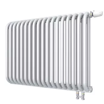 Радиатор стальной трубчатый КЗТО 540х740 мм 1/2 18 секций нижнее правое подключение белый