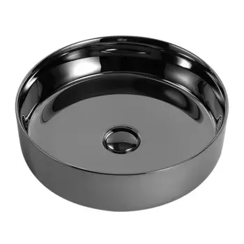 Раковина Abber Bequem 40 см накладная серебро (AC2109GS)