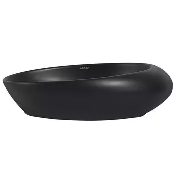 Раковина Abber Bequem 49 см накладная черная матовая (AC2107MB)