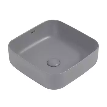 Раковина Abber Rechteck 39 см накладная серая матовая (AC2211MG)