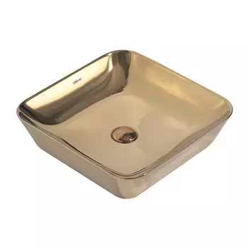 Раковина Abber Rechteck 43 см накладная золото (AC2205GG)