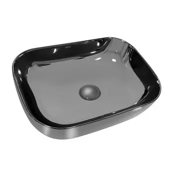 Раковина Abber Rechteck 46 см накладная серебро (AC2200GS)