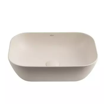 Раковина Abber Rechteck 46 см накладная светло-бежевая (AC2200MBE)