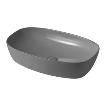 Раковина Abber Rechteck 61 см накладная серая матовая (AC2206MG)