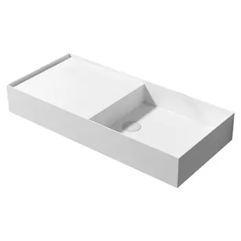 Раковина Abber Stein 80 см подвесная белая матовая (AS2648)