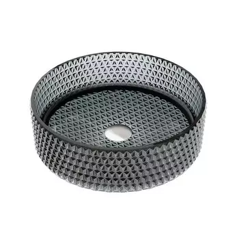 Раковина Ceramicanova Cristal 36 см накладная черная (CN6060)