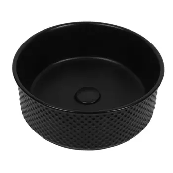 Раковина Corsa Deco Crystal 38 см накладная черная (ABCR38B)