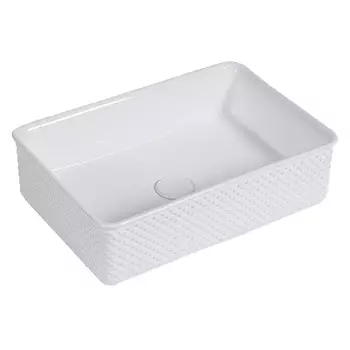 Раковина Corsa Deco Crystal 51 см накладная белая (ABCR51R)