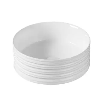 Раковина Corsa Deco Stripe200 38 см накладная белая (ABST38)