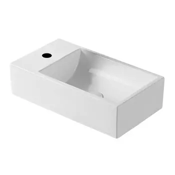 Раковина Corsa Deco WX200 45 см накладная с полочкой белая (ABWX3-45R)