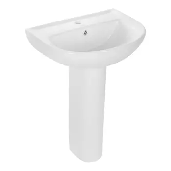 Комплект раковина с пьедесталом Lavelly Sitis 56 см белая (1020759)