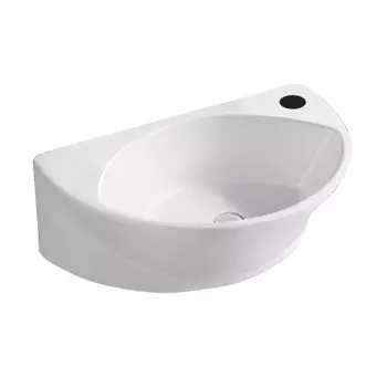 Раковина Melana 41 см подвесная белая (7717X-805)