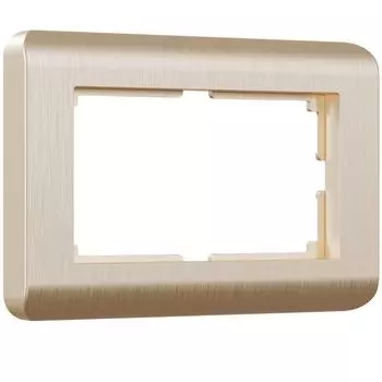 Рамка для двойной розетки Werkel Stream шампань (a051273)