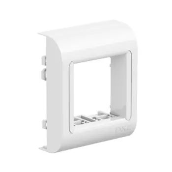 Рамка для кабель-канала DKC Brava PDA-BN 80 белая 2 модуля (10443DIY)
