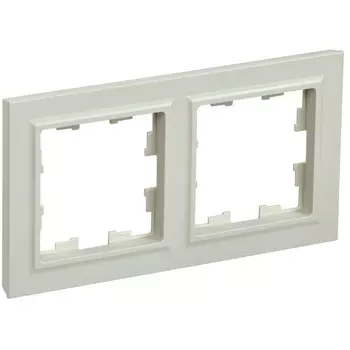 Рамка IEK Brite РУ-2-БрКр двухместная бежевая (BR-M22-K10)