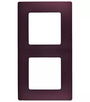 Рамка Legrand Etika двухместная сливовая (672562)