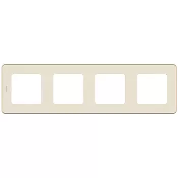Рамка Legrand Inspiria четырехместная слоновая кость (673961)