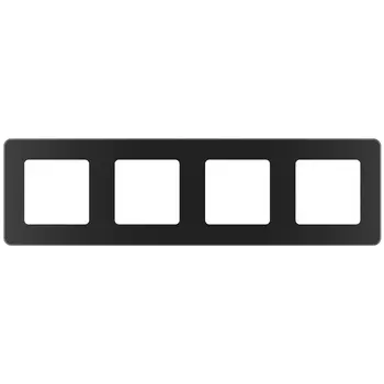 Рамка Legrand Inspiria четырехместная антрацит (673963)