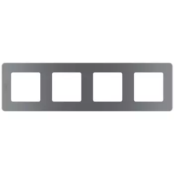 Рамка Legrand Inspiria четырехместная дымчатая (673967)