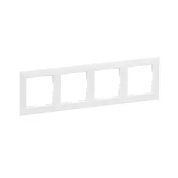 Рамка Legrand Suno четырехместная белая (721504)
