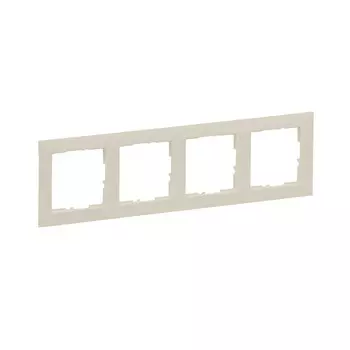 Рамка Legrand Suno четырехместная слоновая кость (721584)