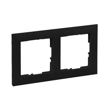 Рамка Legrand Suno двухместная антрацит (721522)