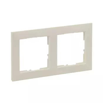 Рамка Legrand Suno двухместная слоновая кость (721582)