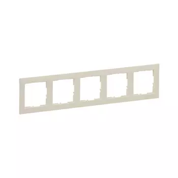 Рамка Legrand Suno пятиместная слоновая кость (721585)