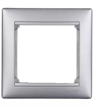 Рамка Legrand Valena одноместная алюминий (694330)