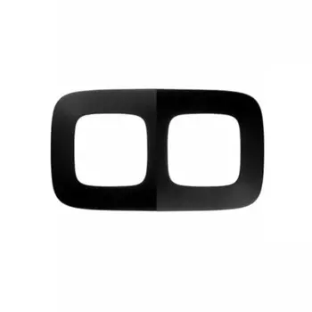 Рамка Legrand Valena Allure двухместная черная сталь (754292)