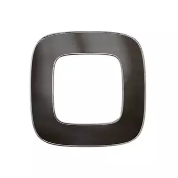 Рамка Legrand Valena Allure oдноместная черная сталь (754291)