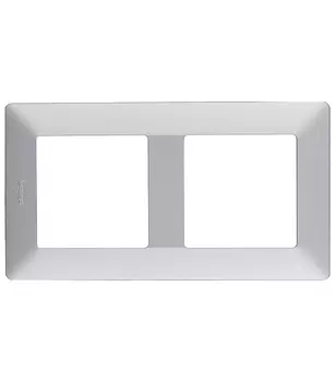 Рамка Legrand Valena Life двухместная алюминий (754132)