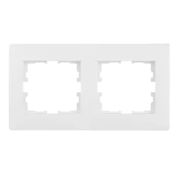 Рамка Lezard Karina двухместная белая (707-0200-147)