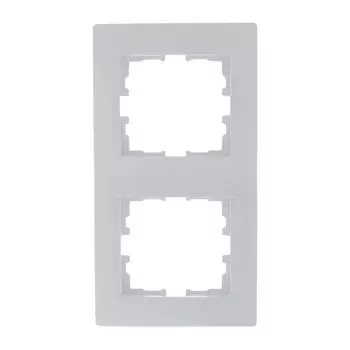 Рамка Lezard Karina двухместная белая (707-0200-152)