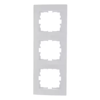 Рамка Lezard Karina трехместная белая (707-0200-153)